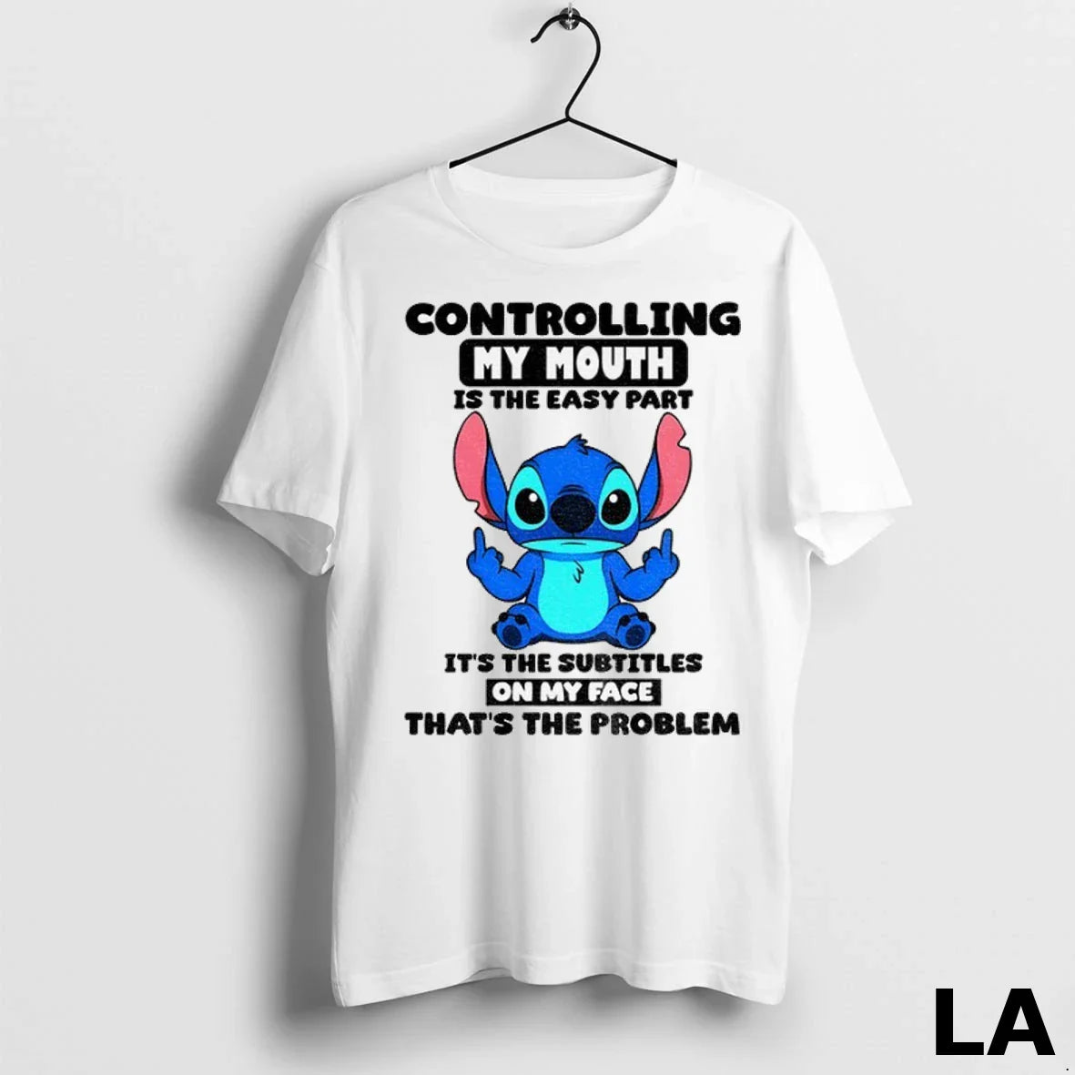Original Stitch Controlling My Mouth Is Easy Part Its Subtitles My