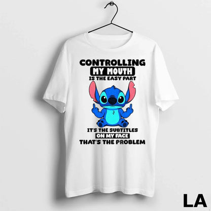 Original Stitch Controlling My Mouth Is Easy Part Its Subtitles My