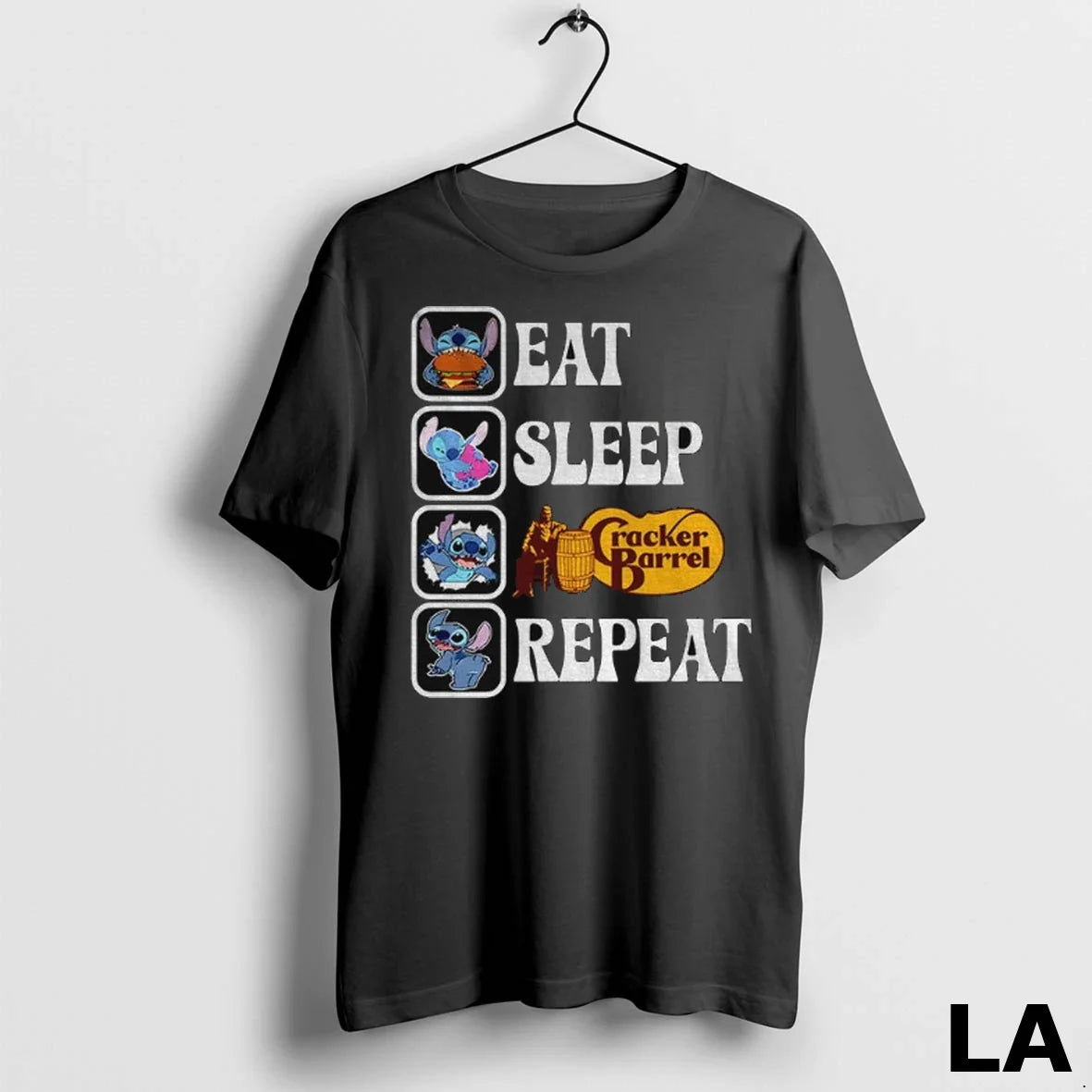 Original Stitch Eat Sleep Cracker Barrel Repeat 1 TShirt Classic Gift