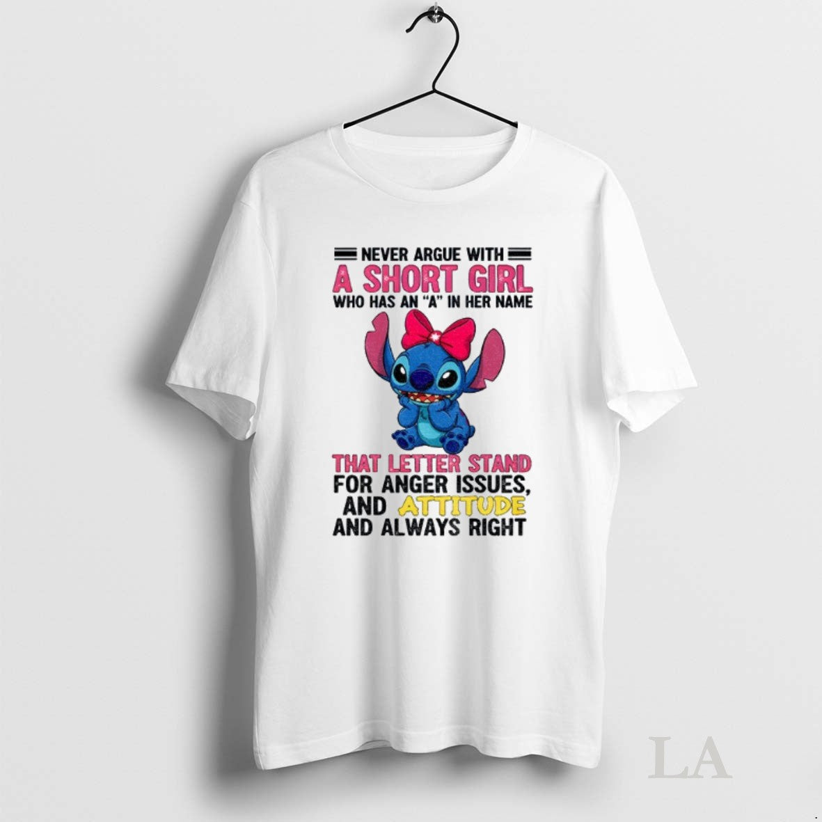 Original Stitch Never Argue Short Who As Her Name Tank Top Designer