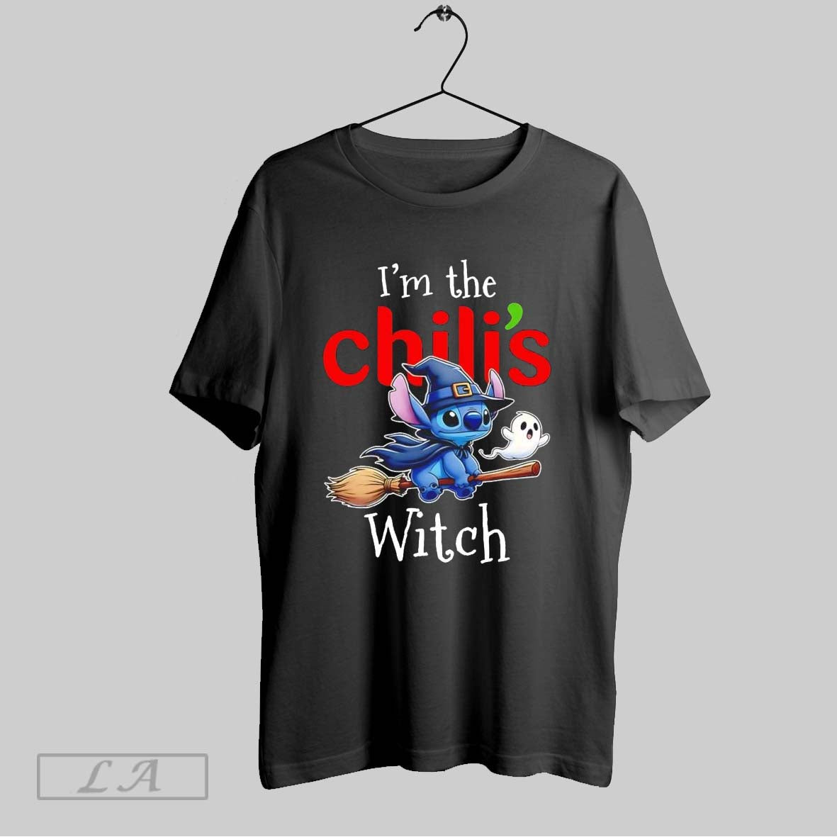 Original Stitch Riding Broomstick Im Chilis Witch Halloween Long