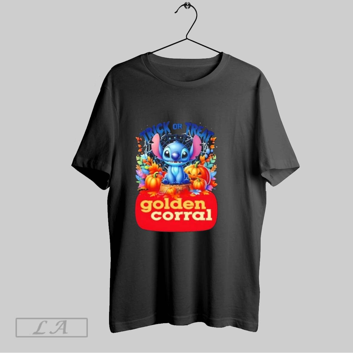 Original Stitch X Golden Corral Trick Or Treat Halloween Shirt