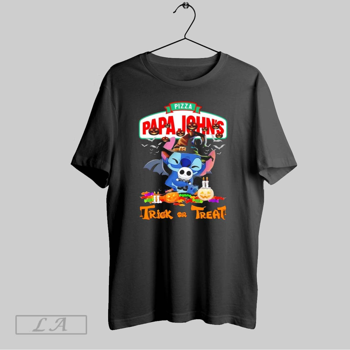 Original Stitch X Papa Johns Trick Or Treat Halloween Sweatshirt