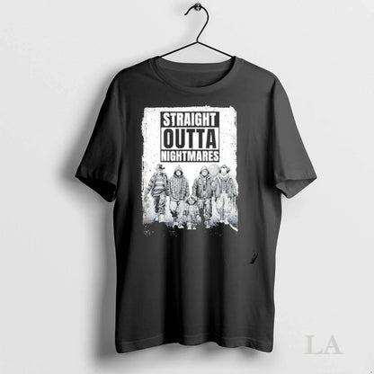Original Straight Outta Nightmares Horror Halloween Scary Tee Modern