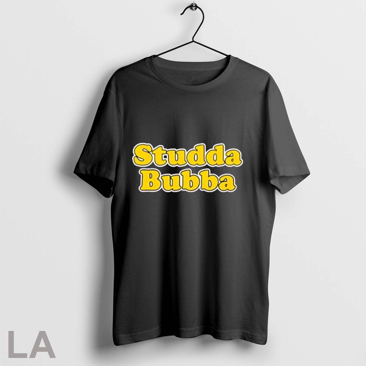Original Studda Bubba Text Bold Yellow Slogan Hoodie Retro Collection