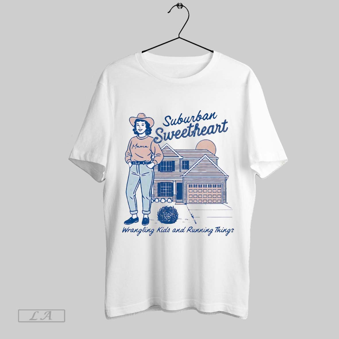 Original Suburban Sweetheart Wrangling And Running Things Hoodie