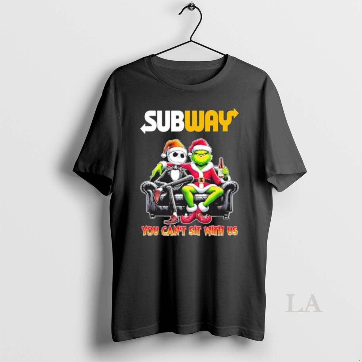 Original Subway Logo Santa Jack And Grinch You Cant Sit Us Long