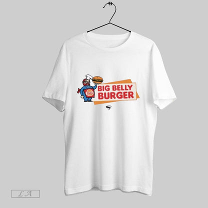 Original Superman 2025 Movie Big Belly Burger Logo Shirt Retro