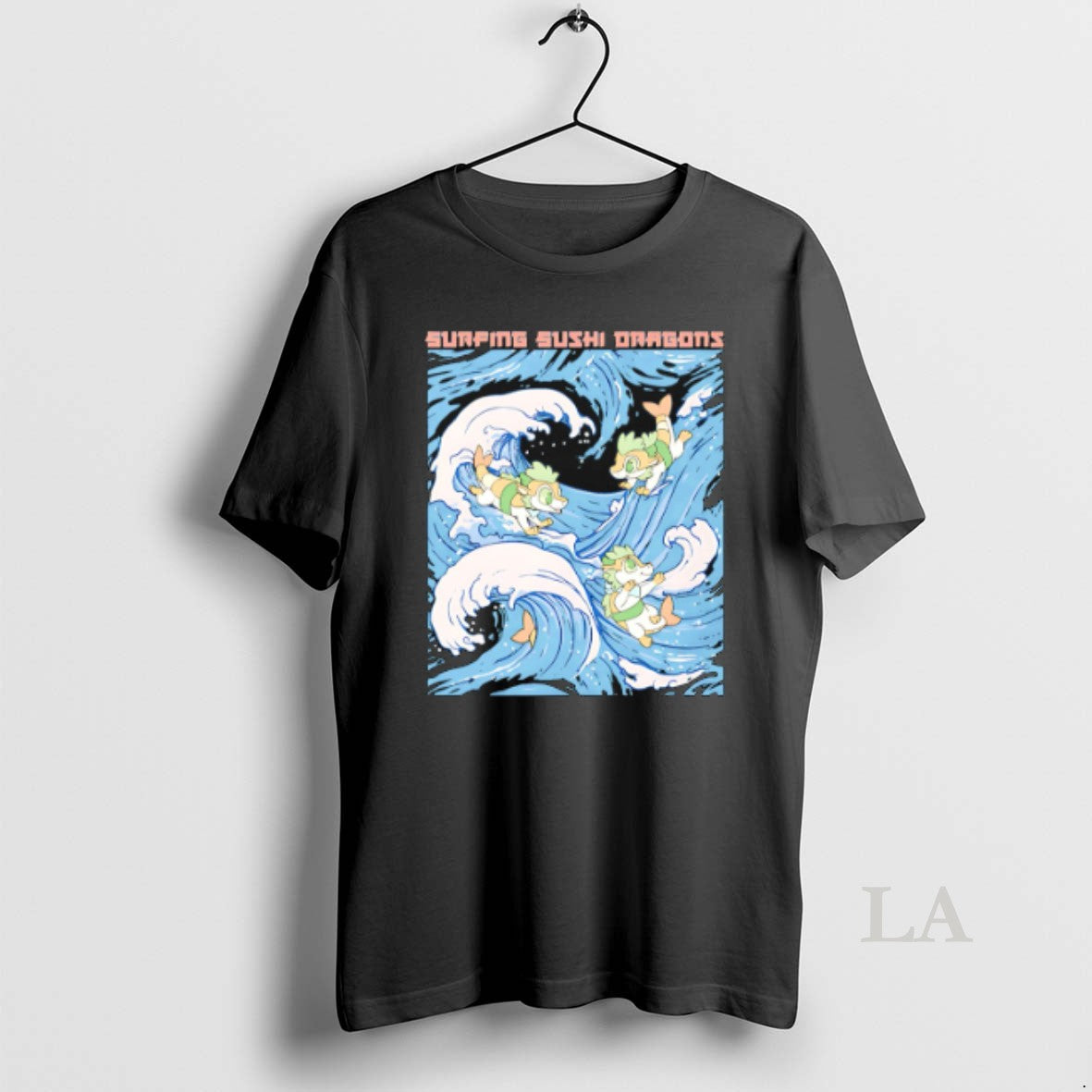 Original Surfing Sushi Dragons Hoodie Trendy Look