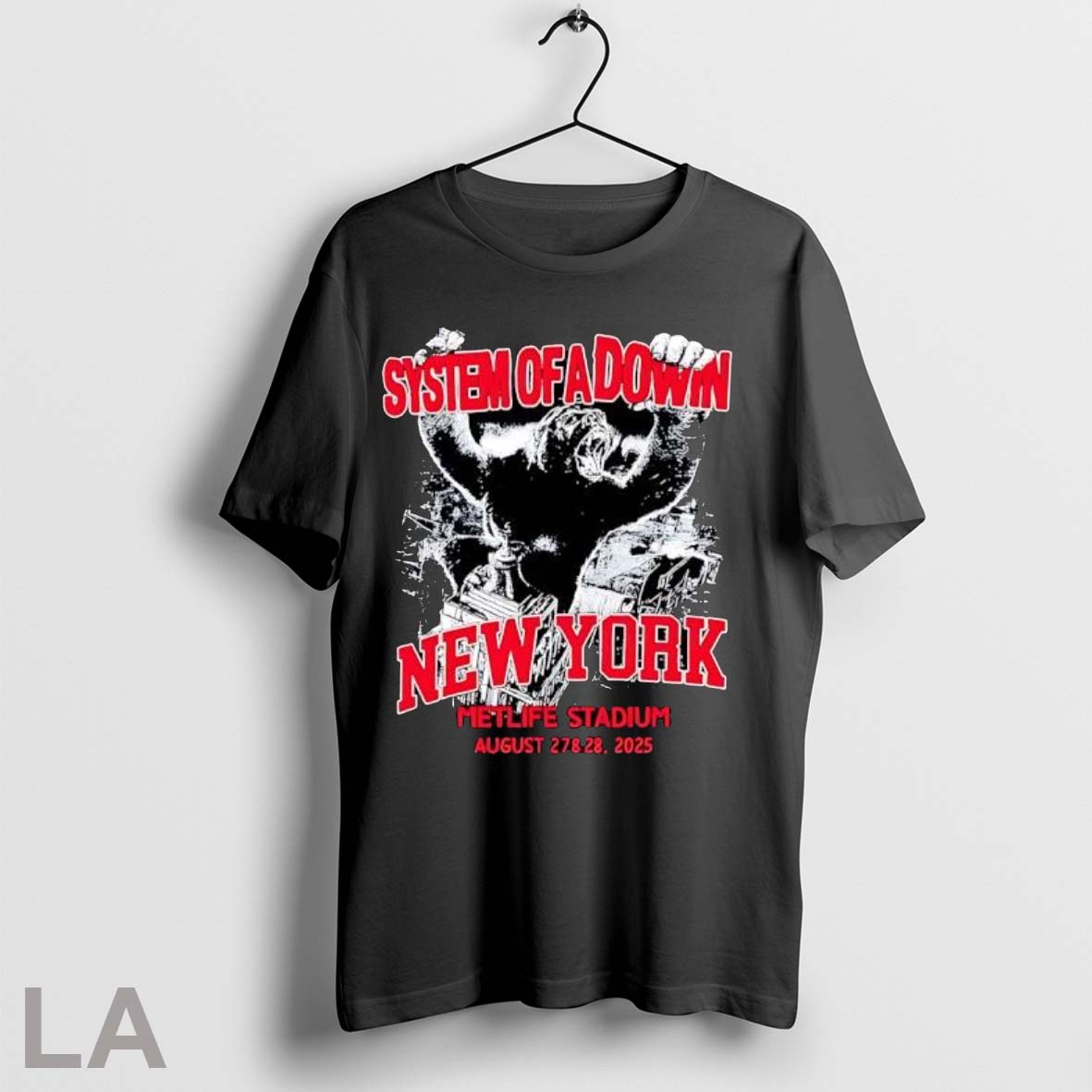 Original System Down New York City King Kong Metlife Stadium 2025 Tee