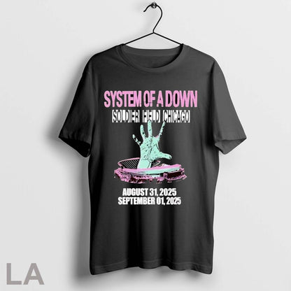 Original System Down Soldier Field Chicago 2025 Shirt Unique Merch