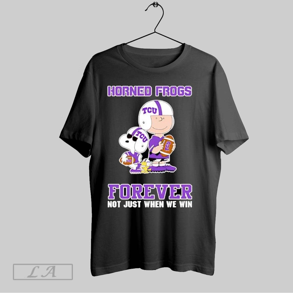 Original Tcu Horned Frogs Charlie Brown Cartoon Forever Long Sleeve