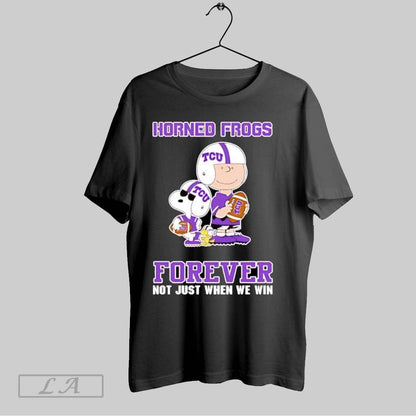 Original Tcu Horned Frogs Charlie Brown Cartoon Forever Long Sleeve