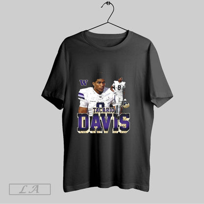 Original Tacario Davis Washington Huskies Football V Neck Long Sleeve