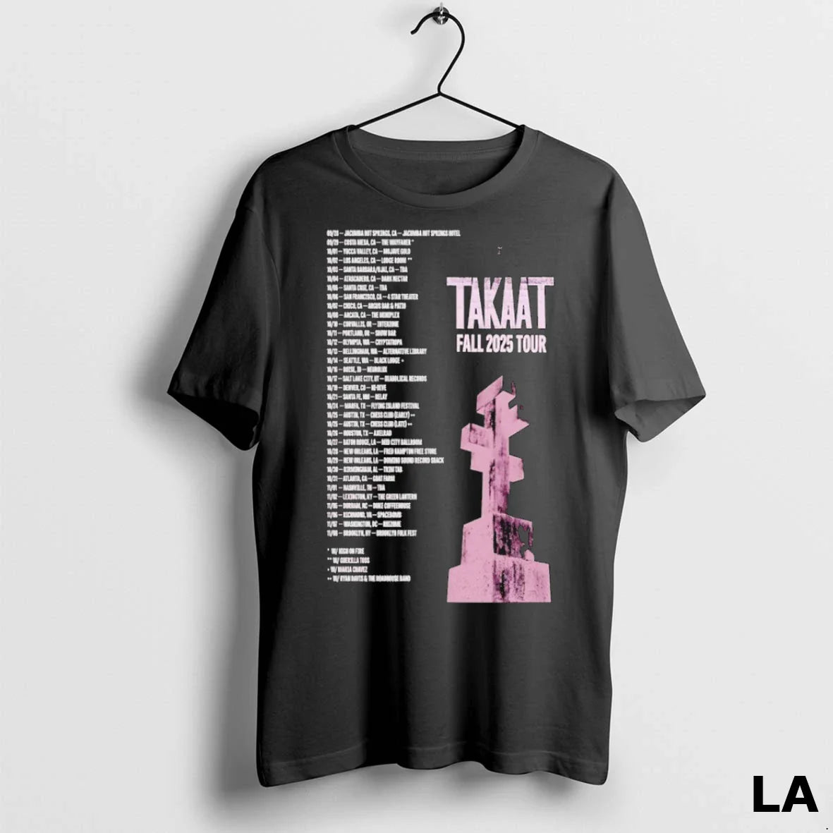 Original Takaat Fall 2025 Tour Dates Shirt Elegant Fashion