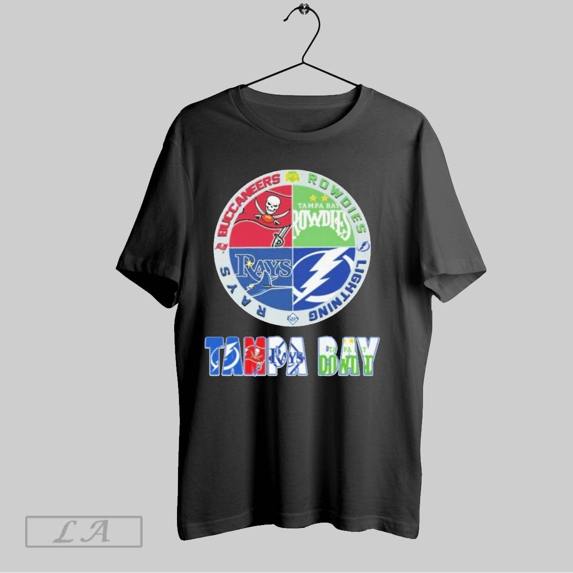 Original Tampa Bay Buccaneers Rowdies Lightning Rays Tee Retro Fashion