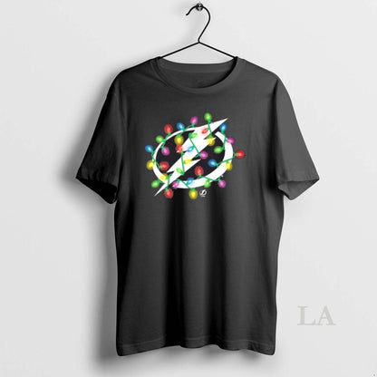 Original Tampa Bay Lightning Logo Holiday Lights Shirt Premium Fashion
