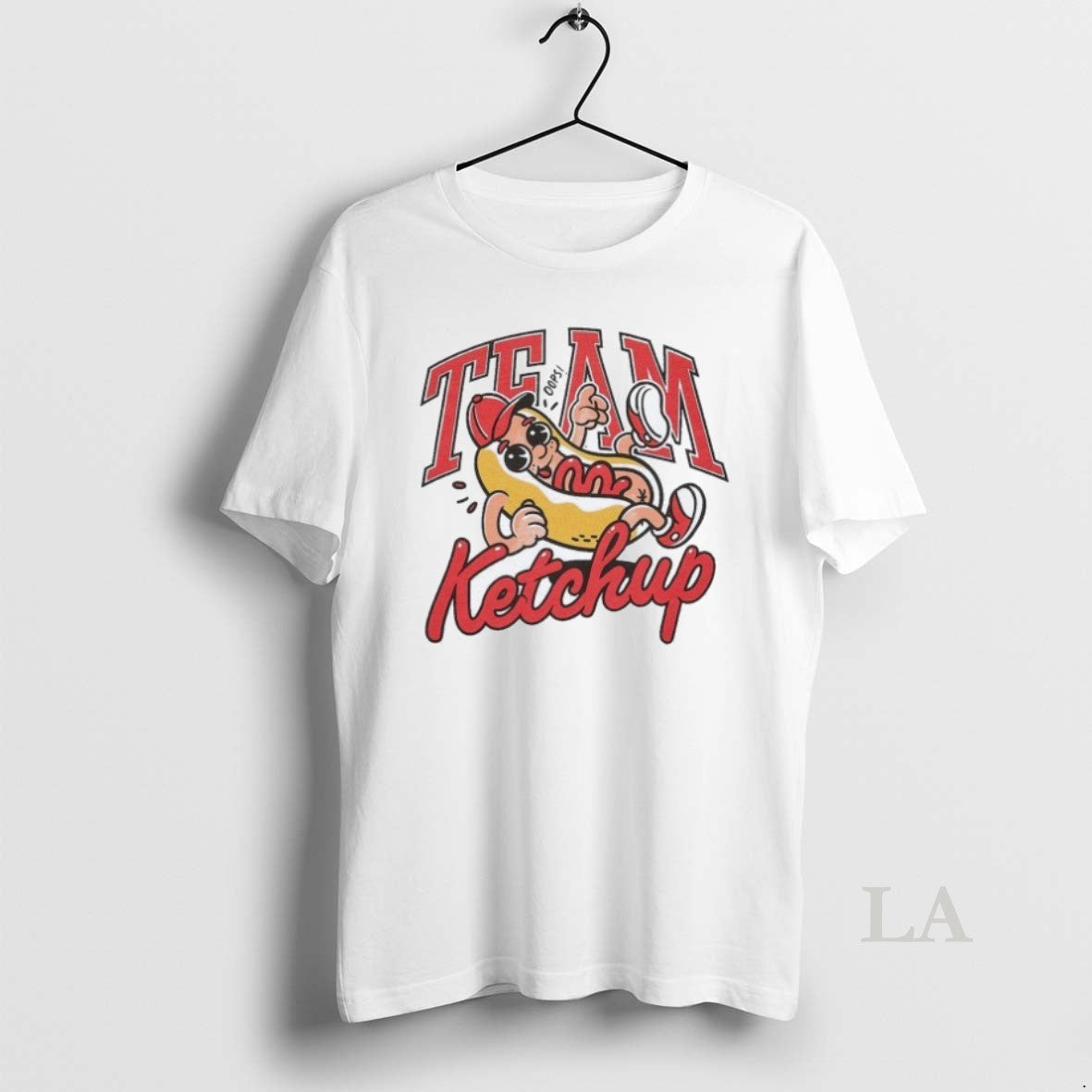 Original Team Ketchup Hot Dog Tank Top Retro Fashion