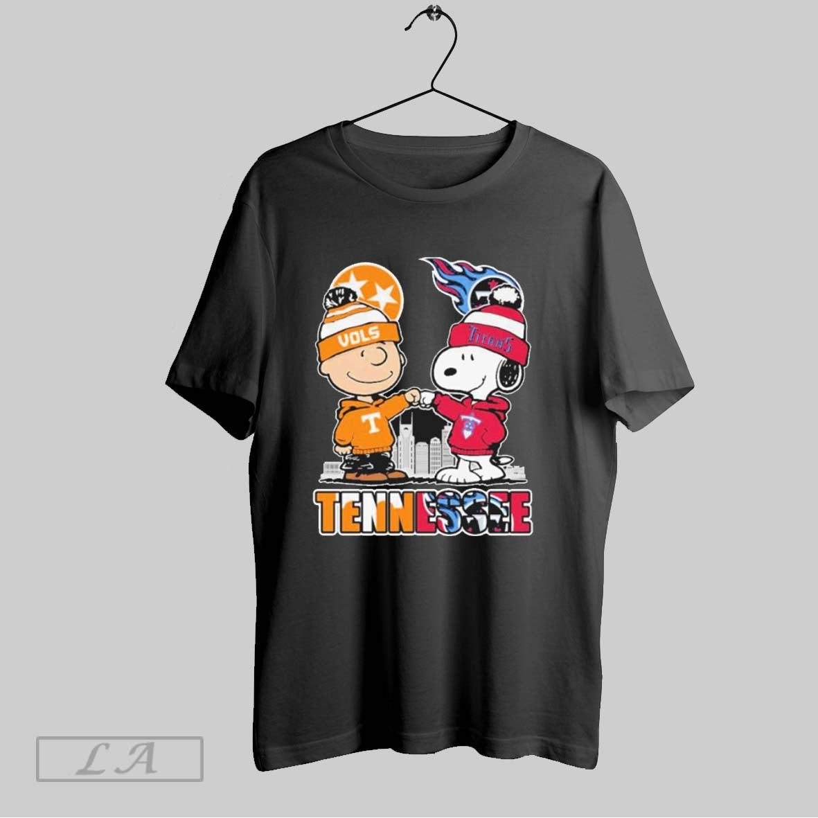 Original Tennessee Snoopy Fist Bump Charlie Brown Vols And Titans