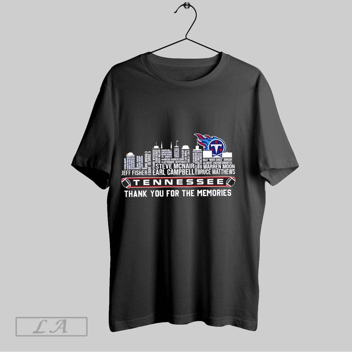 Original Tennessee Titans Football Thank Memories Skylines Name