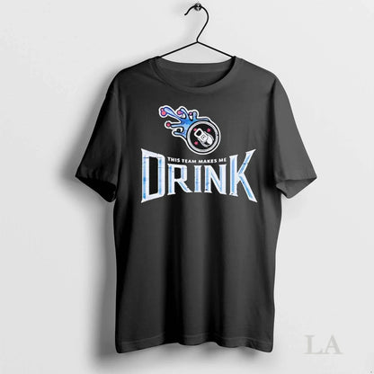 Original Tennessee Titans Football Team This Team Makes Me Drink Logo