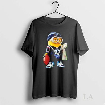 Original Tennessee Titans X Minions Hold Super Bowl Trophy Tee Retro