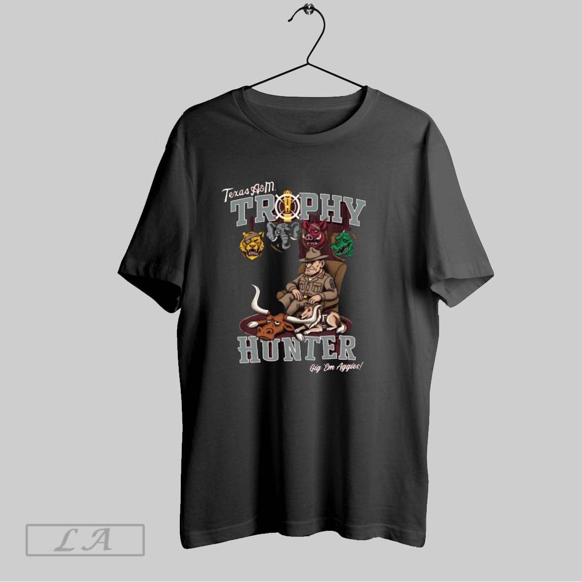 Original Texas Am Aggies Trophy Hunter Gig Em Aggies Shirt Unique