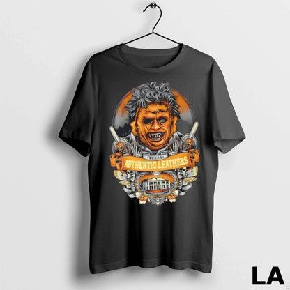 Original Texas Horror Authentic Leathers TShirt Modern Apparel