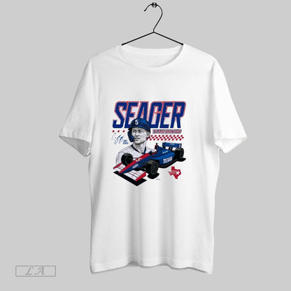 Original Texas Rangers Corey Seager Team Racing Tee Designer Art