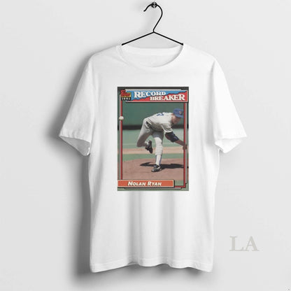 Original Texas Rangers Nolan Ryan Record Breaker Baseball Card Player