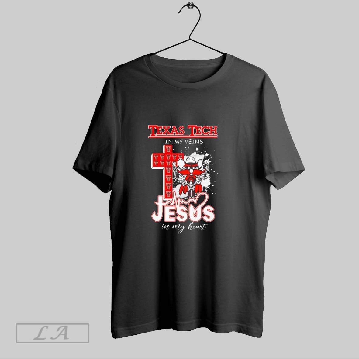Original Texas Tech Red Raiders My Veins And Jesus My Heart Christian