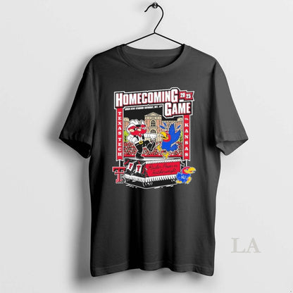 Original Texas Tech Vs Kansas 2025 Homecoming Gameday TShirt Trendy
