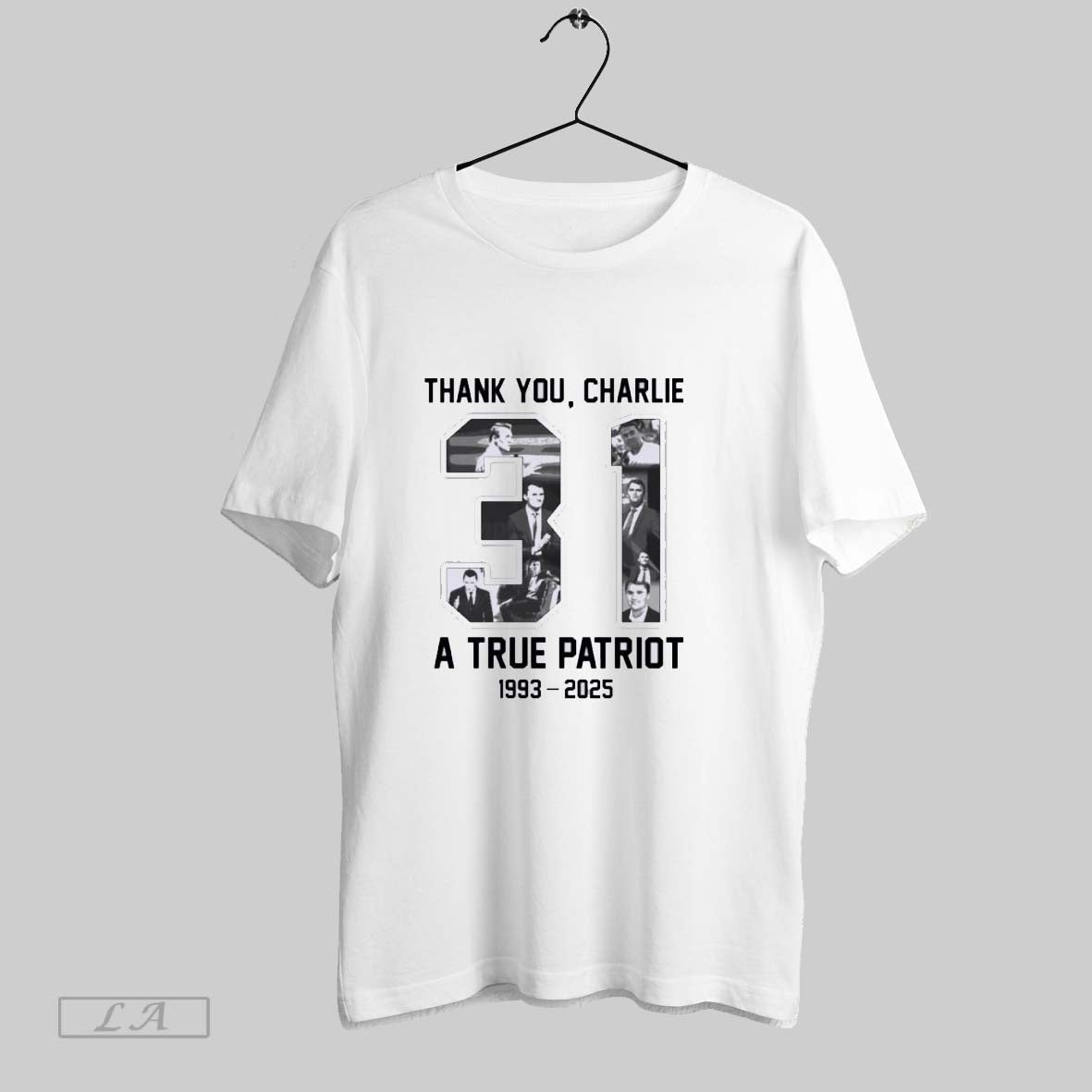Original Thank You Charlie 31 Years 1993 2025 Free Speech Shirt