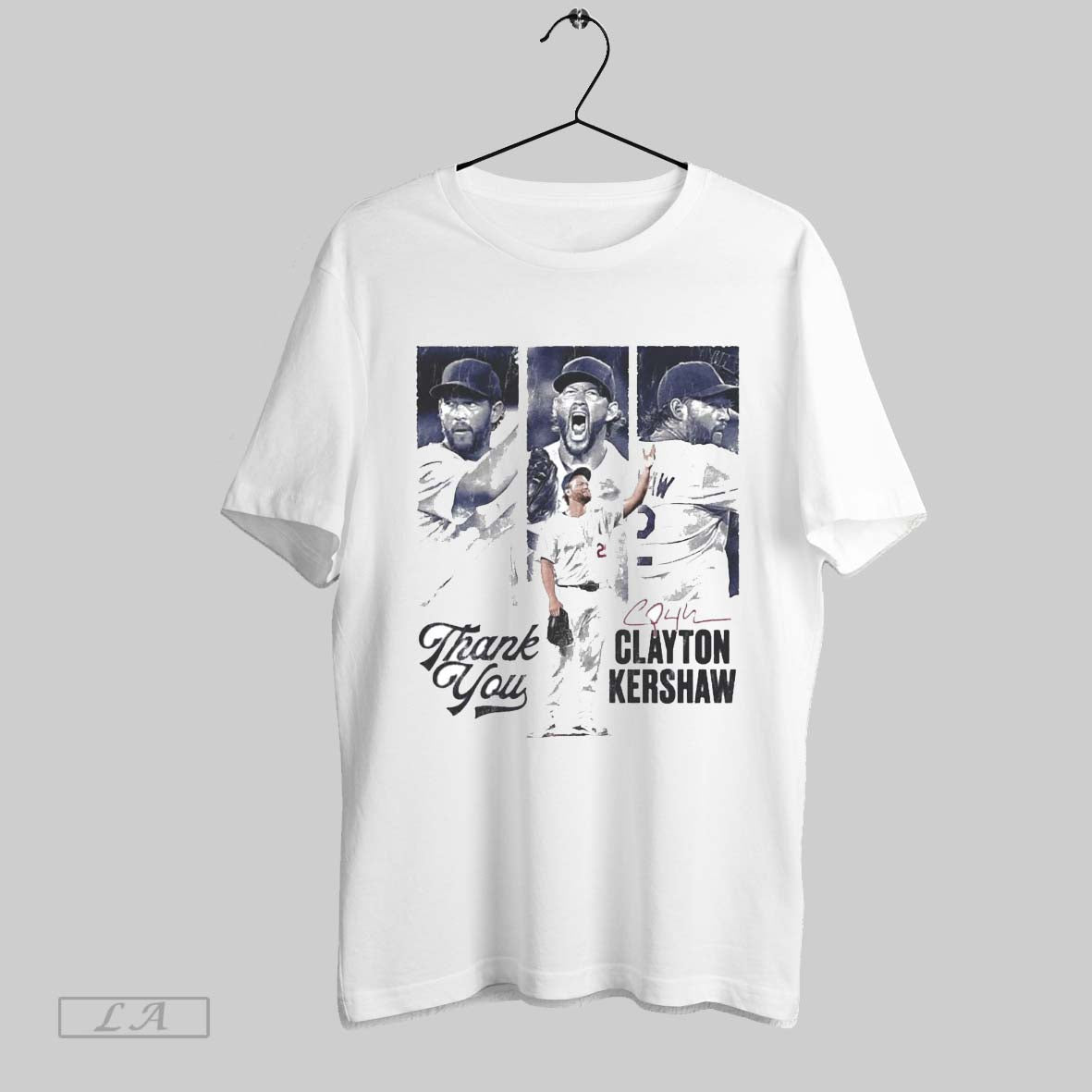 Original Thank You Clayton Kershaw Signature Dodgers TShirt Unique Art