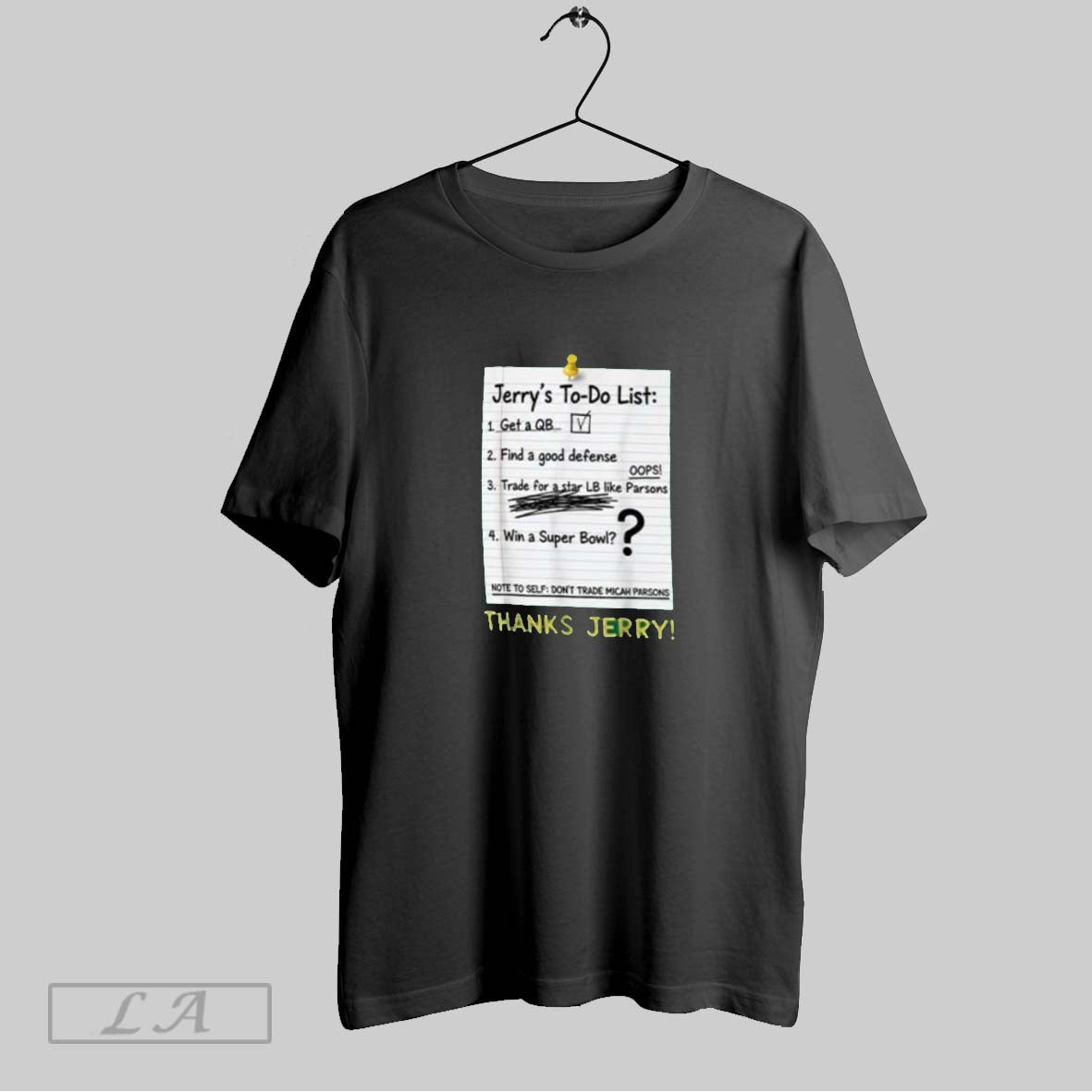Original Thanks Jerry Jerrys To Do List Tee Retro Art