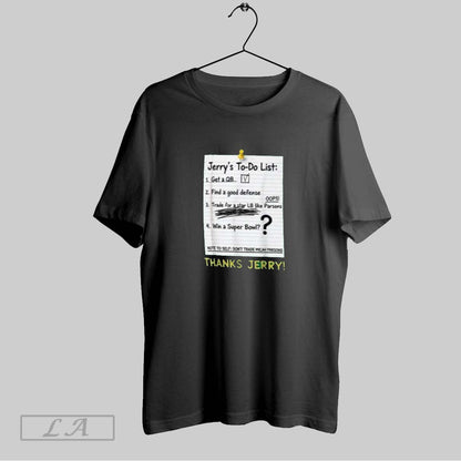 Original Thanks Jerry Jerrys To Do List Tee Retro Art