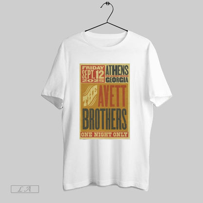 Original Avett Brothers Sep 12 2025 Athens Ga Hoodie Elegant Style