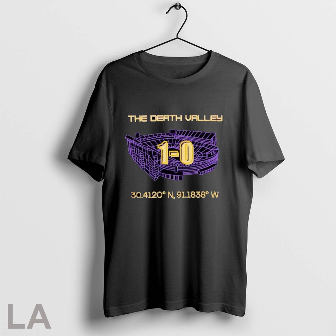 Original Death Valley 1 0 Lsu Stadium Coordinates TShirt Stylish Gift