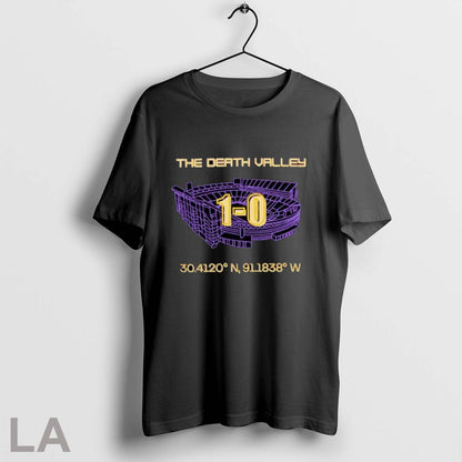 Original Death Valley 1 0 Lsu Stadium Coordinates TShirt Stylish Gift