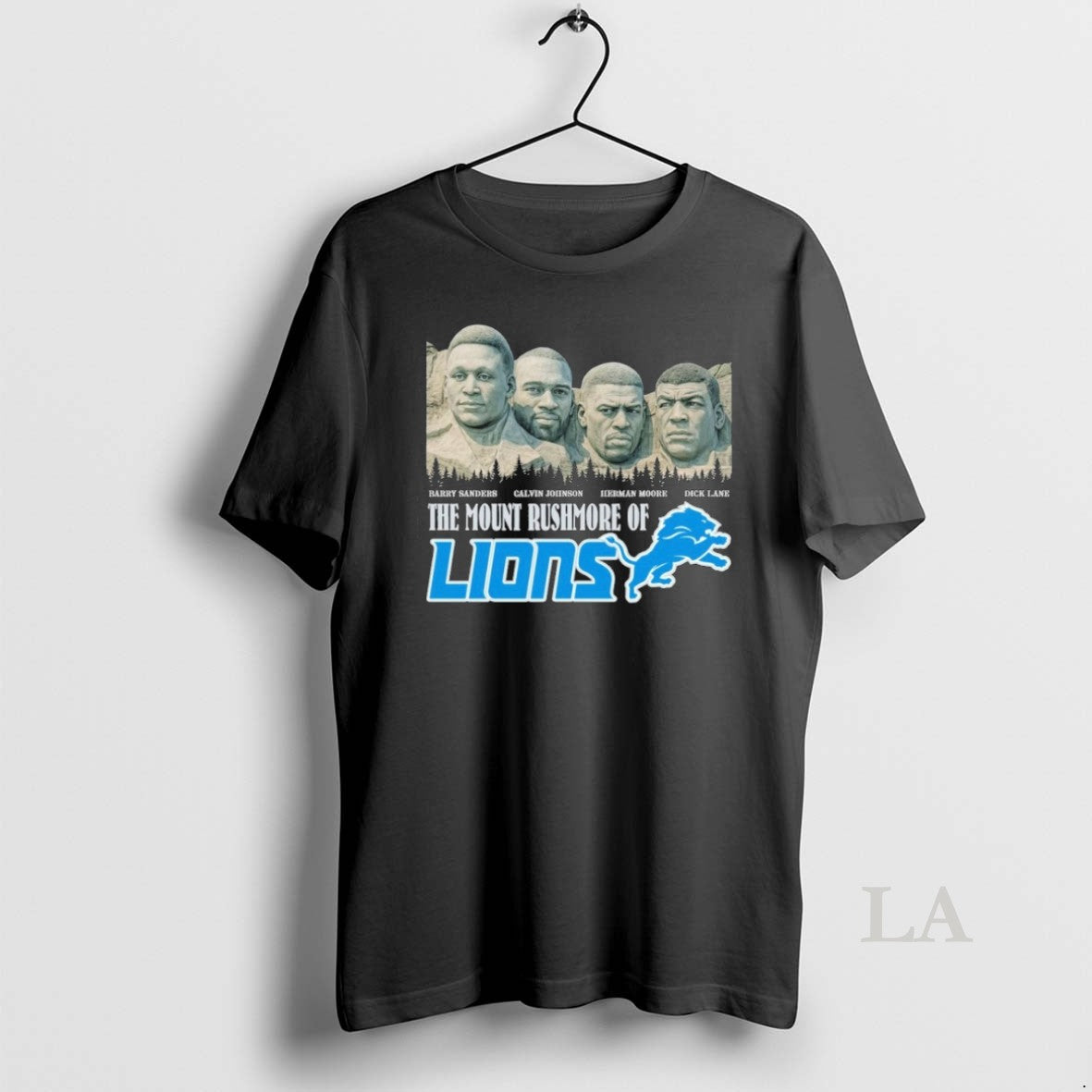 Original Mount Rushmore Detroit Lions Legends Tee Authentic Art