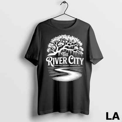 Original River City Moss Point Live Oak Est 1901 Ladies Hoodie