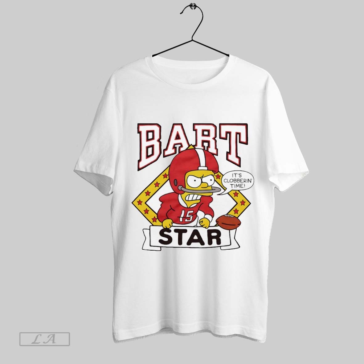 Original Simpsons Bart Star Its Clobberin Time Shirt Premium