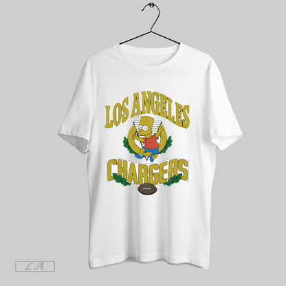 Original Simpsons Bart X Los Angeles Chargers Shirt Classic Art
