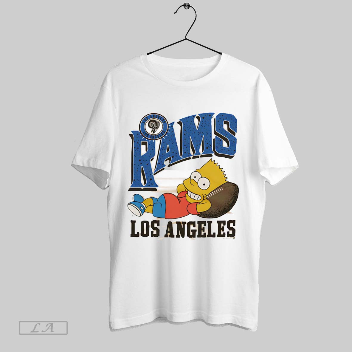 Original Simpsons Bart X Los Angeles Rams TShirt Designer Merch