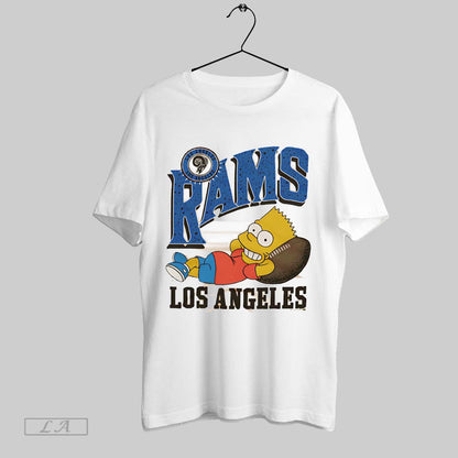 Original Simpsons Bart X Los Angeles Rams TShirt Designer Merch