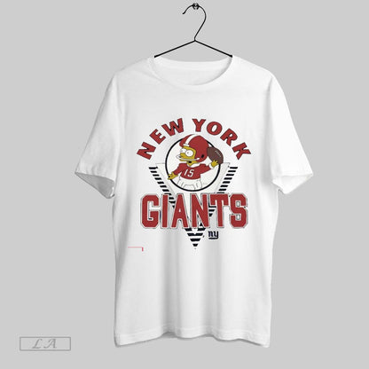 Original Simpsons Bart X New York Giants Tank Top Authentic Fashion