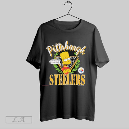 Original Simpsons Bart X Pittsburgh Steelers TShirt Unique Style