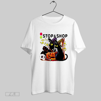 Original Stop And Supermarket Black Cat Witch Pumpkin Haunted House