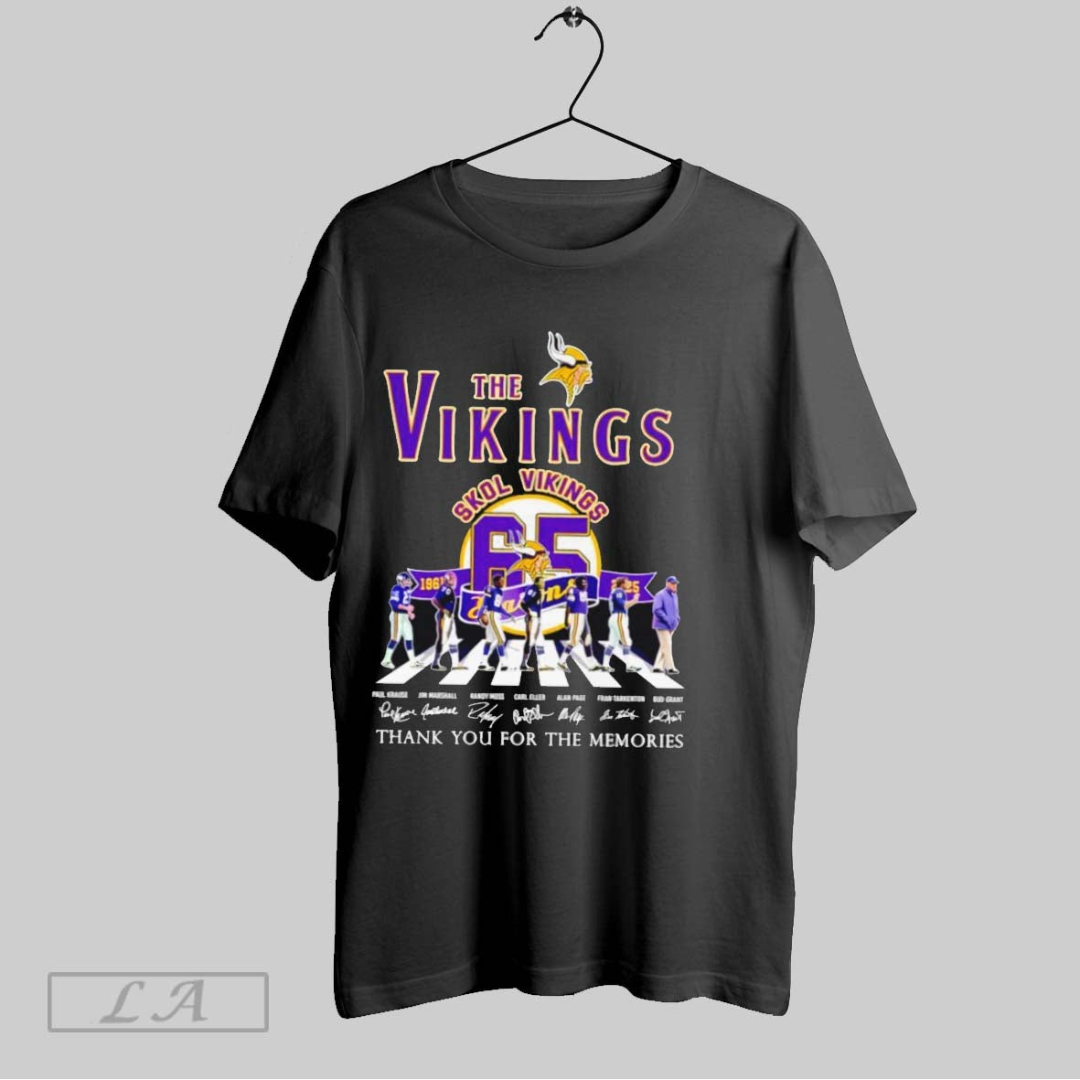 Original Vikings Skol 1961 2025 65 Seasons Thank You Memories
