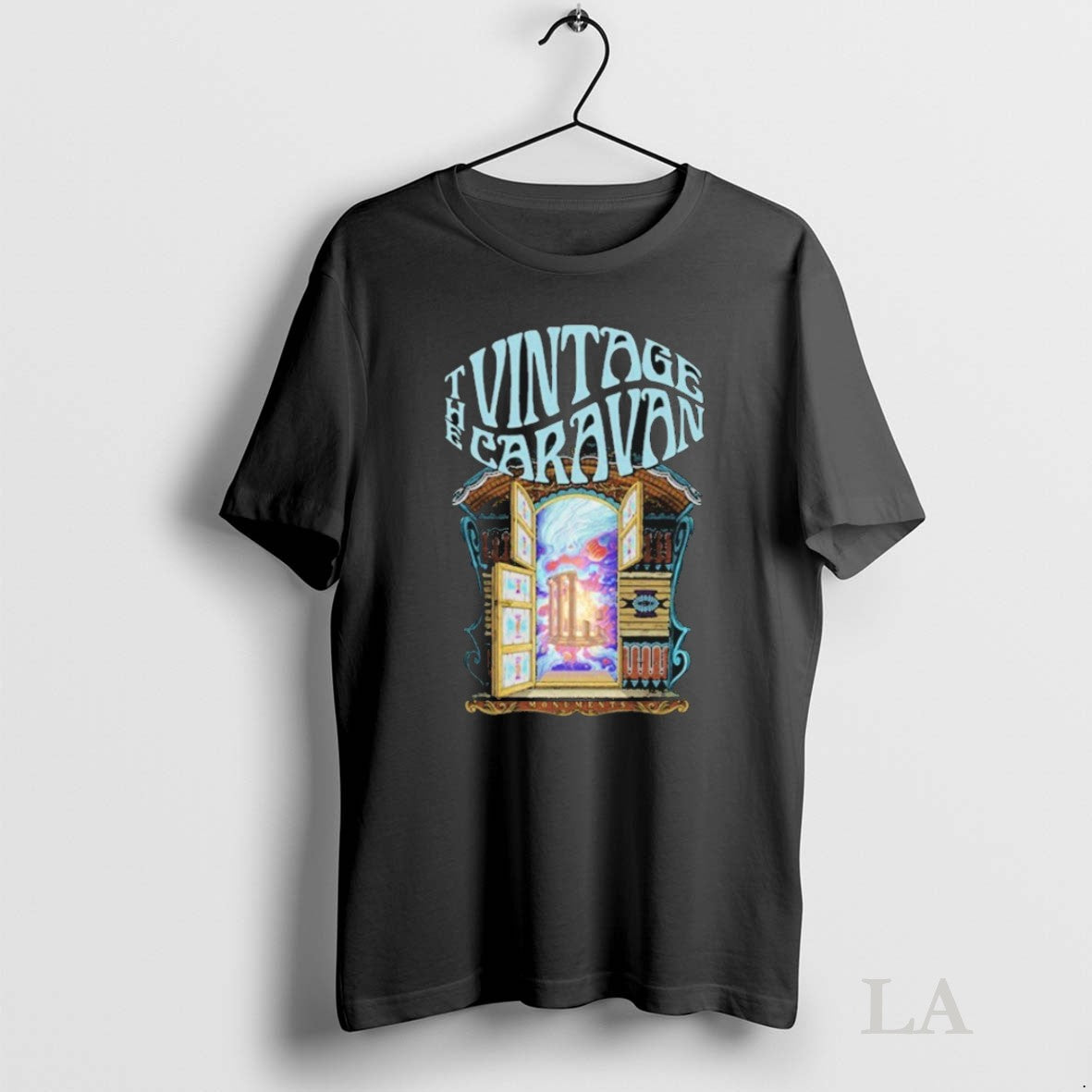Original Caravan Monuments Hoodie Retro Style